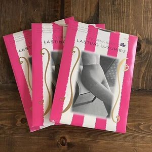 3 Victoria's Secret Lasting Luxuries Control Top Pantyhose DEEP NAVY Size Small - Picture 1 of 8