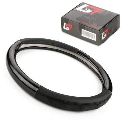 Protector de volante funda de volante Ø 38x9 cm negro aspecto carbono para JEEP Foto 1 de 4