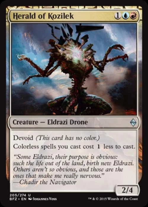 Herald of Kozilek - Medium Play MTG Battle for Zendikar - Image 1 of 1