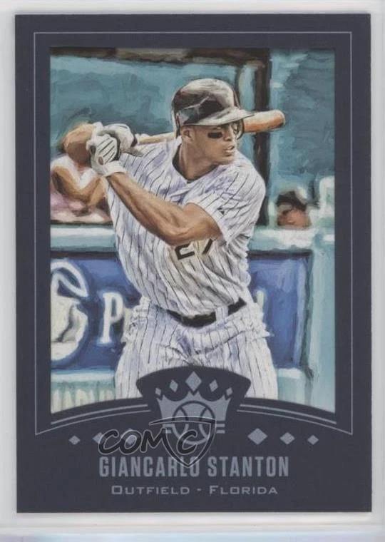 2019 Panini Diamond Kings 2002 DK Retro Blue Framed Giancarlo Stanton #DK02-GS - Image 1 of 2