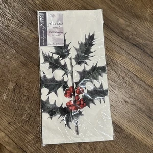 Montgomery Street Mehlsack Küchentuch 100 % Baumwolle 30” x 30” Stechpalme Neu im Karton - Bild 1 von 4