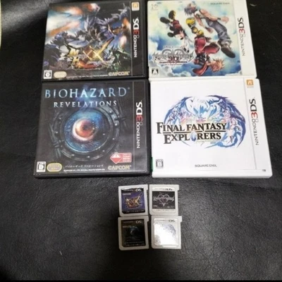 Nintendo 3DS Game Lot Monster Hunter X Kingdom Hearts Final Fantasy Biohazard - Image 1 of 3