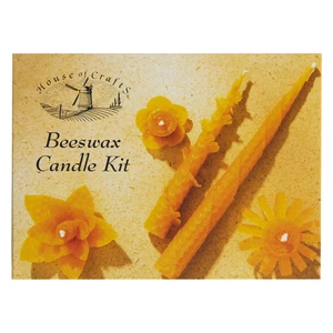 House of Crafts Beeswax Candle, Yellow, Single Craft Kit Set - Picture 1 of 4