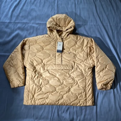 Nike Sportswear Essential Quilted Anorak Jacket Brown FZ7364-224 Women’s Sz 2XL - Image 1 of 4