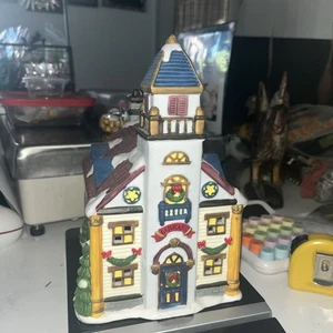 Christmas Village House Library- Date Unknown No Light - Bild 1 von 5