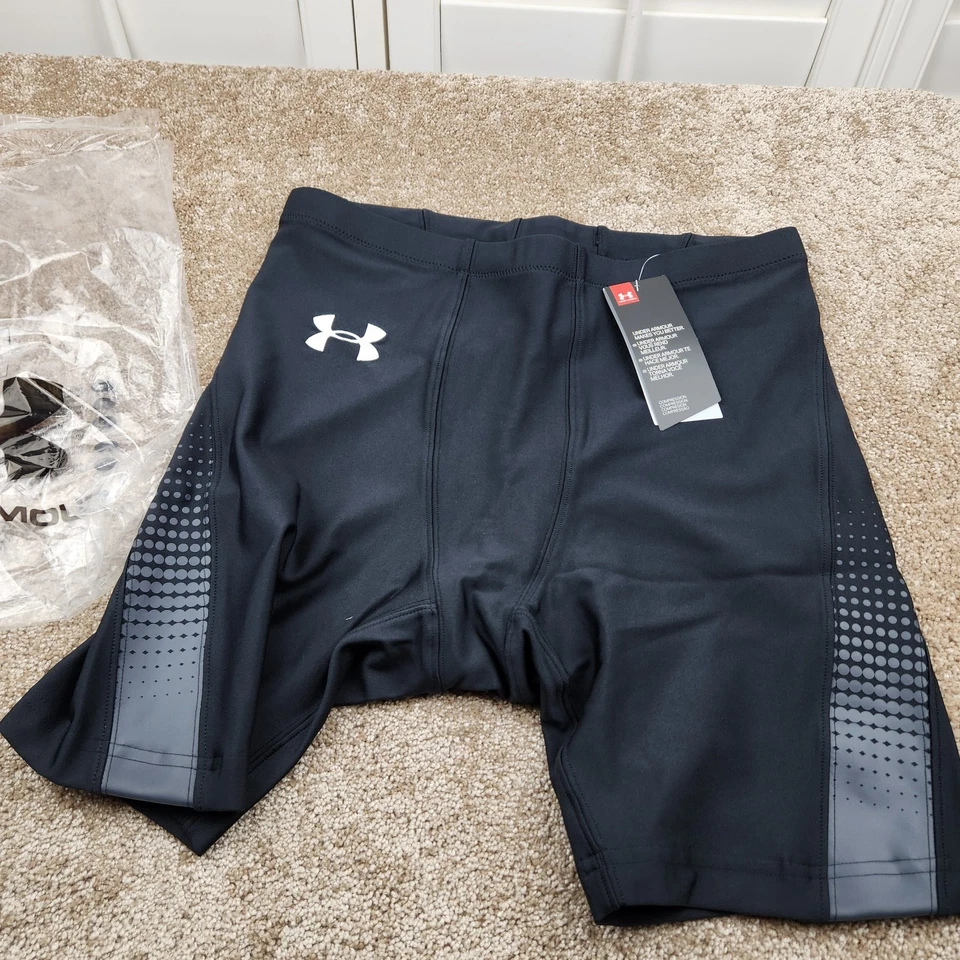 Under Armour Mens Compression Shorts L TG EG Black Athletic Performance - Image 1 of 4