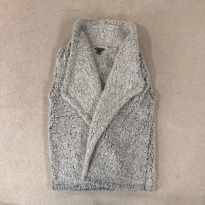 Chaleco Sherpa Eddie Bauer Fireside Felpa Frente Abierto Gris Para Mujer Talla XS Foto 1 de 4