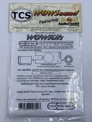 HO Scale TCS #1922 WSK-BAC-8 Bachmann 4-6-0 Steam Loco DCC Sound Conversion Kit - Image 1 of 2