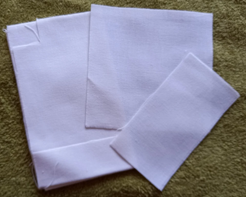 JOB LOT OF MURANO FABRIC FOR CROSS STITCH - ASSORTED SIZES x 3 PIECES - WHITE - Image 1 of 1