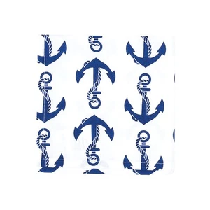 Beachy Anchor Cotton Napkin Set of 6 - Picture 1 of 3
