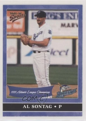 2000 Multi-Ad Sports Bridgeport Bluefish 1999 Champions Set Alan Sontag Al #38 - Image 1 of 2