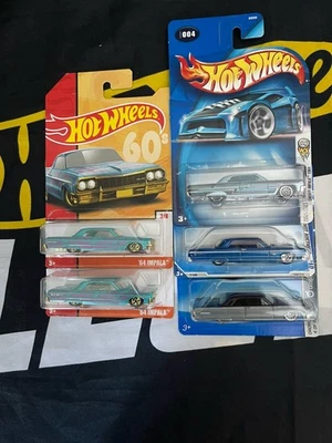 Chevy Impala 1964 Hot Wheels lote de 5 Foto 1 de 4