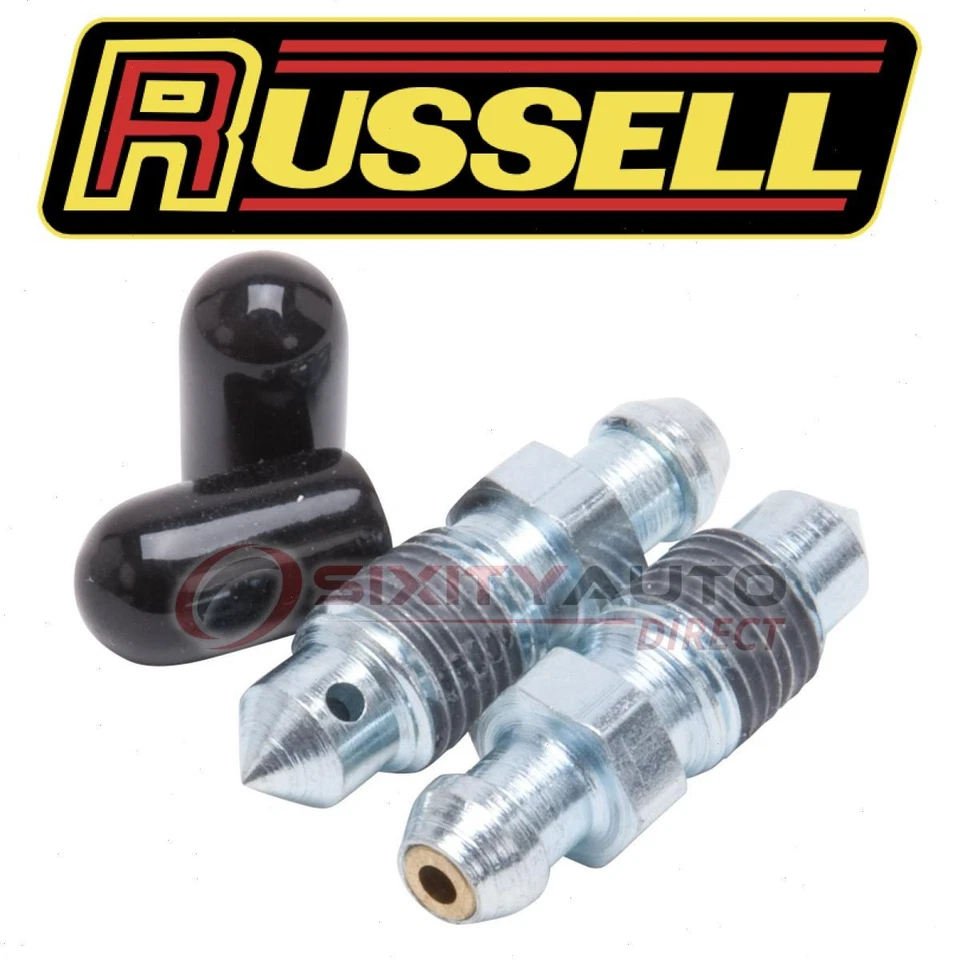 Russell Front Brake Bleeder Screw for 1973-1977 Chevrolet K10 Suburban - Pad ca Foto 1 de 4