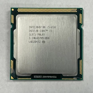 Intel Core i5-650 Dual Core CPU 3.2 Ghz 4MB Socket LGA 1156 Processor SLBTJ - Picture 1 of 4