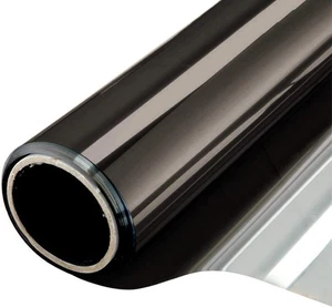 WPCTEV Pellicola per Finestre Specchio Unidirezionale 17,5 Pollici x 6,5 Piedi, Nero Argento - Foto 1 di 7