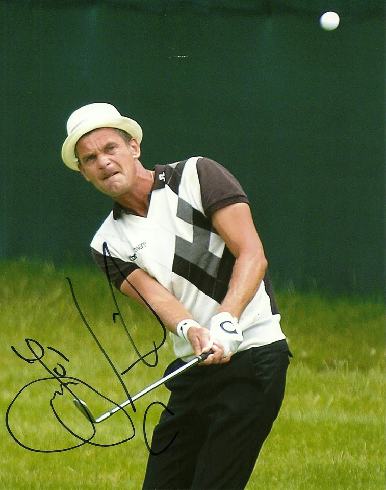 Foto firmada a mano por Jesper Parnevik 8x10 autógrafo PGA firma golf Foto 1 de 1