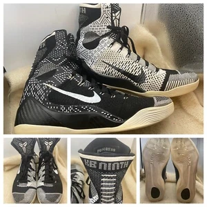 Nike Kobe 9 IX Elite Scarpe Sneaker Taglia 13 Alta Nero Storia Mese BHM 704304-010 - Foto 1 di 22