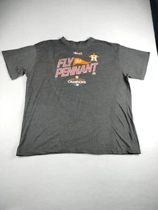 Majestic T Shirt Men's XXL Gray Houston Astros Baseball Athletic MLB Athleisure - Picture 1 of 8
