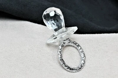 Bebé Binky/Chupete Cristal Cristal Elección Cristal Por: Moda Artesanía Cristal Foto 1 de 4