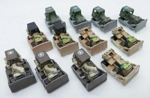 Micro Machines Military Camo Bulldozers x12 - Army Camouflage Bulldozer Dozer - Bild 1 von 2