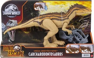 Jurassic World Mega Destroyers CARCHARODONTOSAURUS Figura Dino Fuga Nuovo - Foto 1 di 6