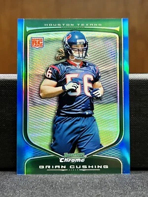 BRIAN CUSHING  2009 Bowman Chrome BLUE Refractor #149 Houston Texans RC /150 - Image 1 of 2