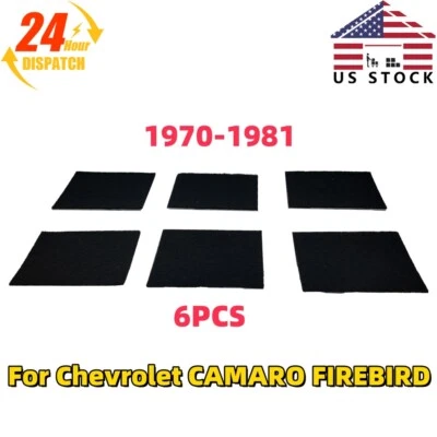 For 1970-81 Chevrolet Side Window Glass Felts w/ Adhesive Back CAMARO FIREBIRD  - Imagem 1 de 4