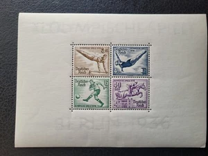 Germany #B91-92 MNH, 1936 "Olympic" Souvenir Sheet, Scott Catalog Value $ 200.00 - Picture 1 of 8