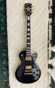 Gibson Les Paul Custom 1987 Electric Guitar Ebony Finish From JAPAN - Picture 1 of 10