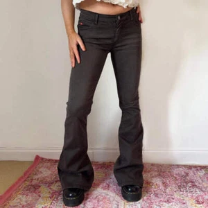 Super Tommy Miss Sixty Flared Trousers - 29W UK 8 Brown Cotton Blend - Picture 1 of 7