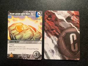 ANILLO DE PODER DE CUERPO DE LINTERNA AMARILLA DC Comics MAZO CONSTRUCCIÓN tarjeta HÉROES UNITE 2013 - Imagen 1 de 2