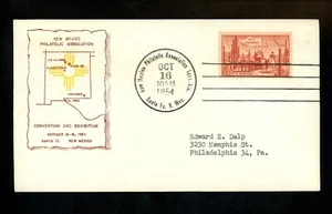 US Postal History Philatelic Societies New Mexico Association 1954 Santa Fe NM - Picture 1 of 2