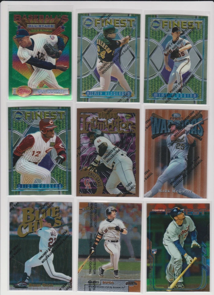 Misc Finest Baseball NM you pick base stars RC rookie inserts Hall of Famers - Image 1 of 1