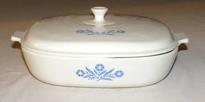 Corning Ware Casseruola con coperchio quadrato 10 pollici fiordaliso - Ottima - Foto 1 di 4