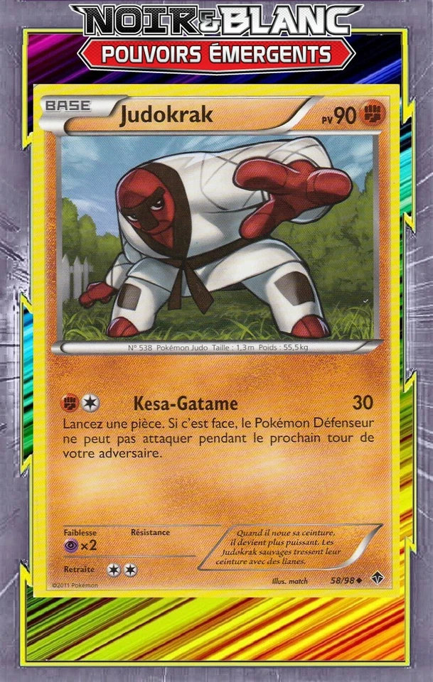 Judokrak- NB02:Pouvoirs Emergents - 58/98 - Carte Pokemon Française - Photo 1/1