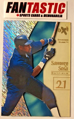1998 Fleer/Skybox Ex 2001 #29 Sammy Sosa Acetate Card Chicago Cubs - Image 1 of 2