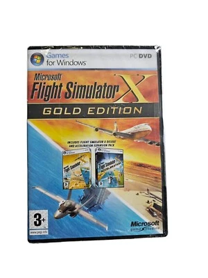 Microsoft Flight Simulator X Gold Edition with Acceleration Expansion Pack -New - Image 1 of 4