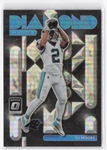 2022 Donruss Optic DJ Moore #DH-12 Diamond Hands Holo Prizm - Picture 1 of 2