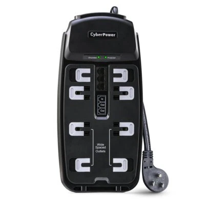 CyberPower CSP806T Professional Surge Protector + TEL Protection, 2250J/125V, 8  - Image 1 of 3