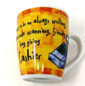 Taza de café H&H Happy to be a Cashier de porcelana fina de History & Heraldry - Imagen 1 de 9
