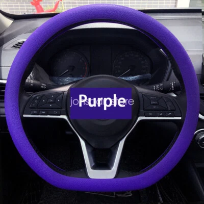 Универсальная силиконовая ручка для крышки рулевого колеса гольфкара внедорожника автомобиля грузовика 13–16 дюймов - Изображение 1 из 4