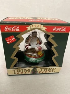 Vintage Coca Cola Weihnachtsmann Ornament Coke Happy Holiday 1990 - Bild 1 von 4