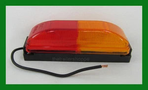 Dual Color Red Amber Fender Marker Light Enclosed Dump Trailer - Bild 1 von 2