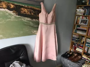 Lovely peach occasion dress by JS Collections, size 36 ( 8/10 ) - Picture 1 of 5