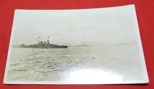 Vintage Echt Foto Postkarte - USA Schlachtschiff Wyoming - Bild 1 von 3