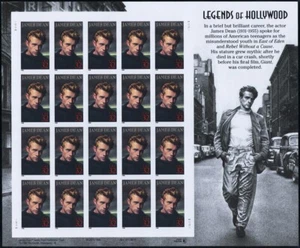 3082a, MNH 32¢ James Dean Complete Imperforate ERROR Pane of 20 - Stuart Katz - Picture 1 of 1