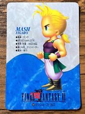 Final Fantasy VI 6 Card Carddass 1995 Vintage Bandai Japan No.52 Mash Figaro 