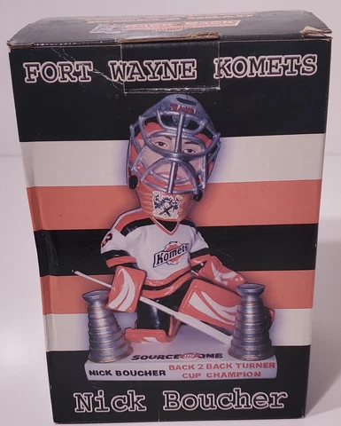 Nick Boucher #33 Fort Wayne Komets Bobblehead Limited Edition Back 2 Back Champs Cover