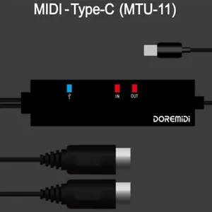 MTU-11 MIDI To USB-C Cable Lead Adapter For Windows Macbook IOS Andoird Keyboard - Picture 1 of 10