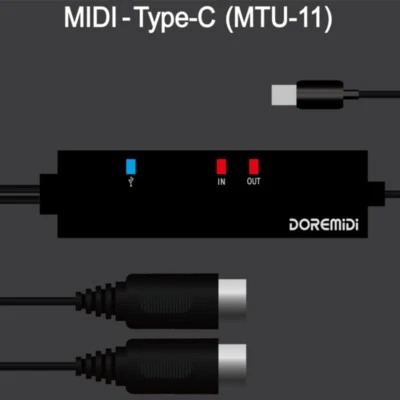 MTU-11 MIDI To USB-C Cable Lead Adapter For Windows Macbook IOS Andoird Keyboard - Image 1 of 4